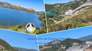 Lago e represas no Observatório de Eficiência Hidrica, Clube de Ciência Viva, na região do Agrupamento Escolar Dr. Alberto Iria.